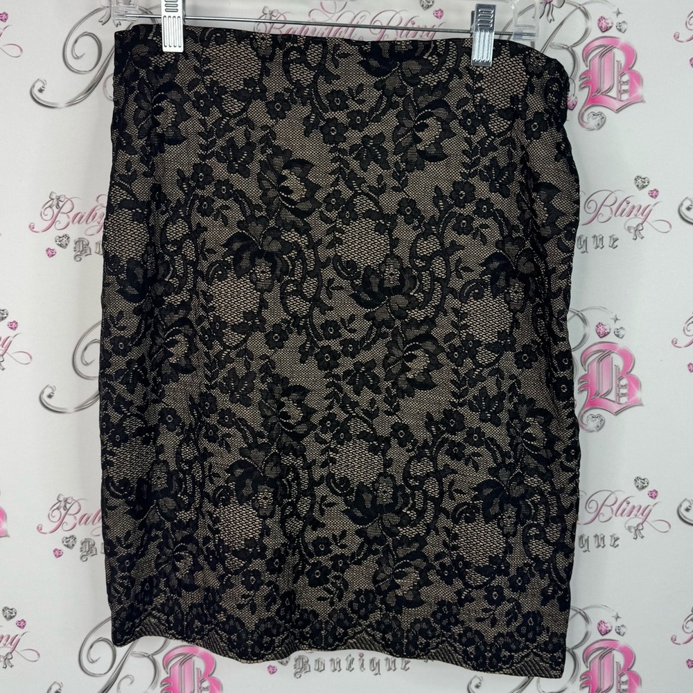 Brenda beddome skirt Lacie cream Chic Black Lace Pencil Skirt